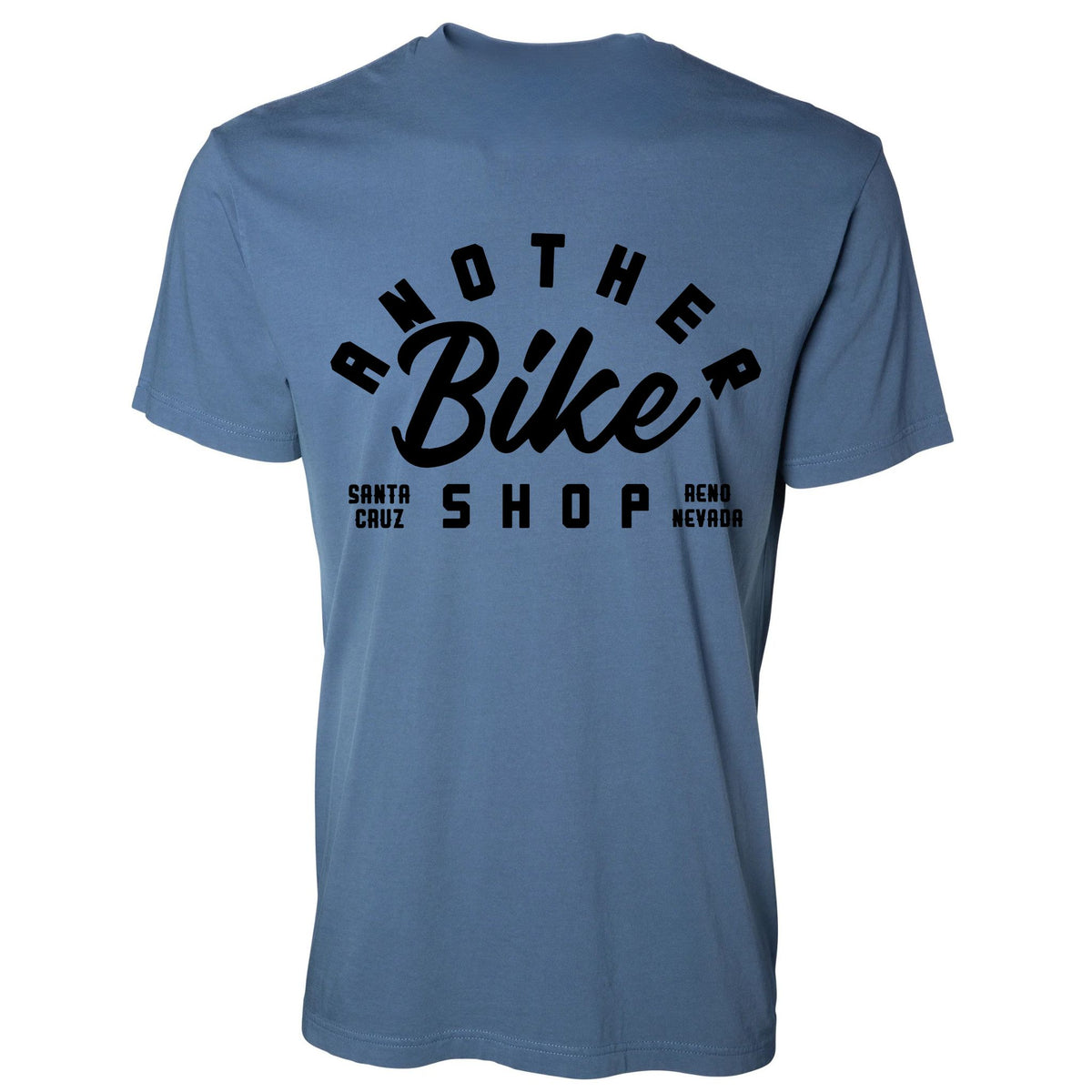 ABS Badge SS Tee in Slate Blue - back view