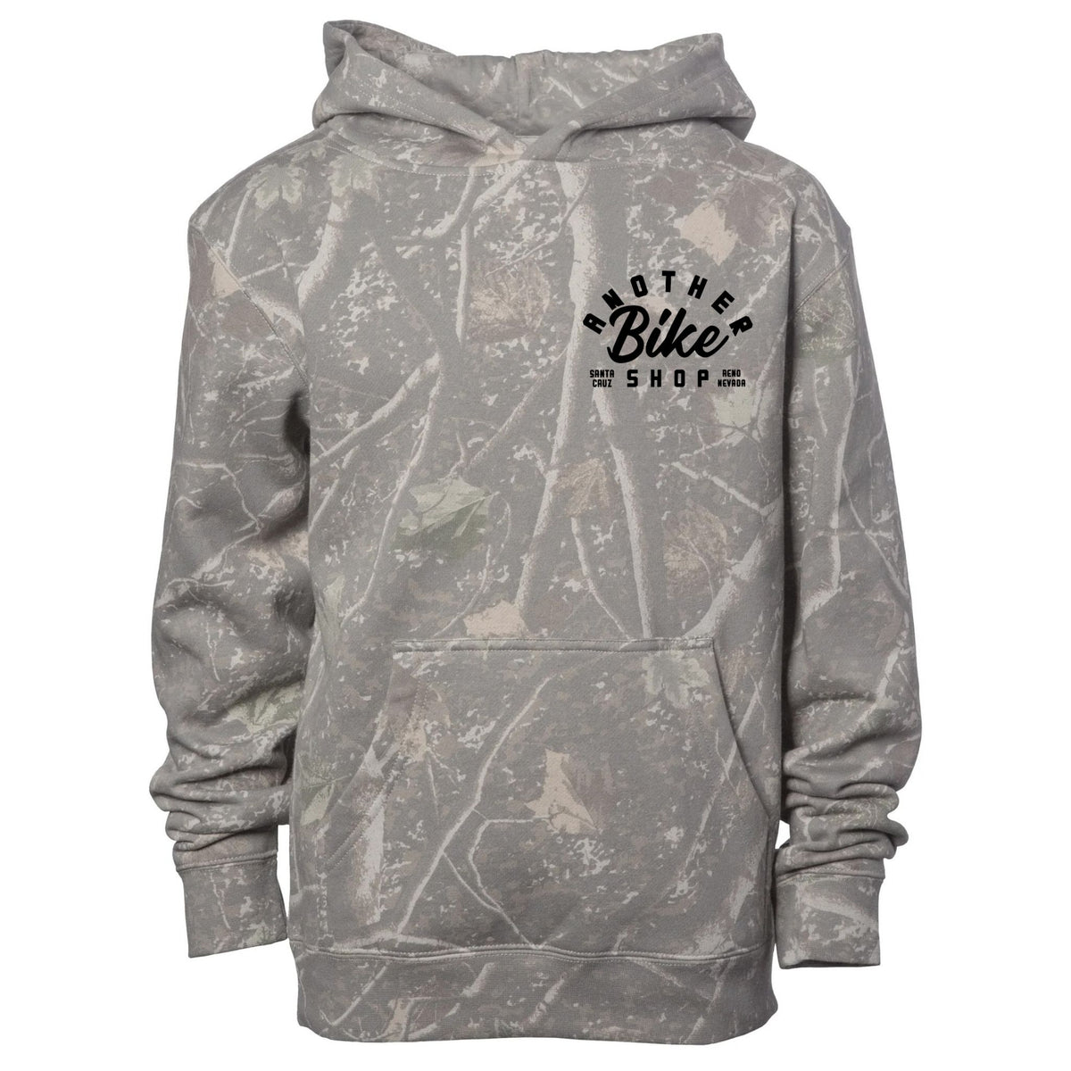 ABS Badge Hoodie in Deadwood - front view with modern ABS logo