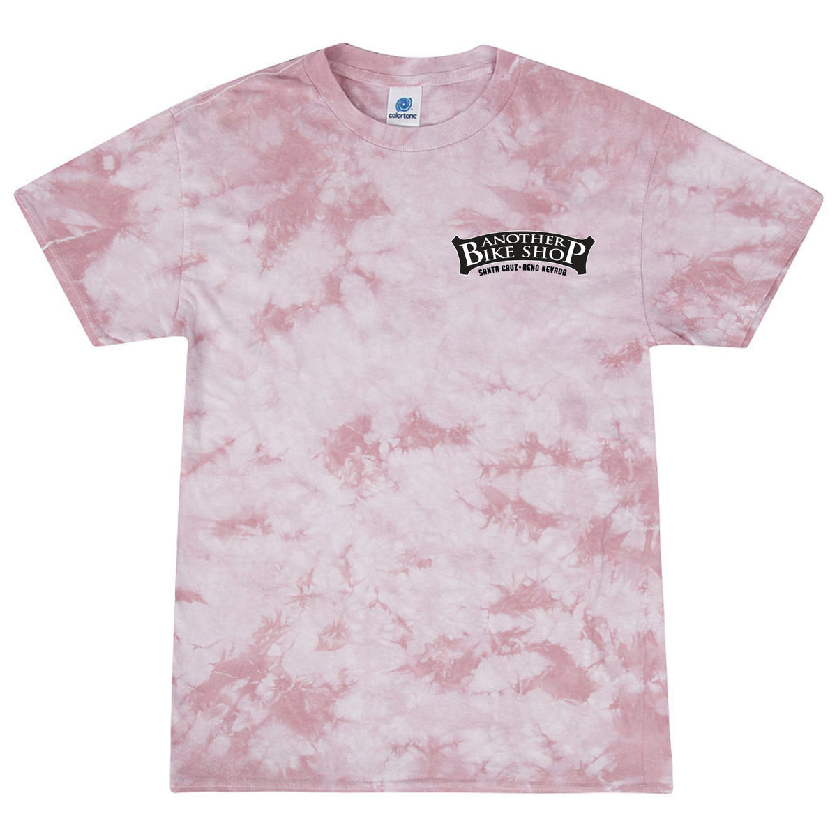 ABS Vintage Tie Dye SS Tee in Crystal Posey - front view showing tie-dye detail