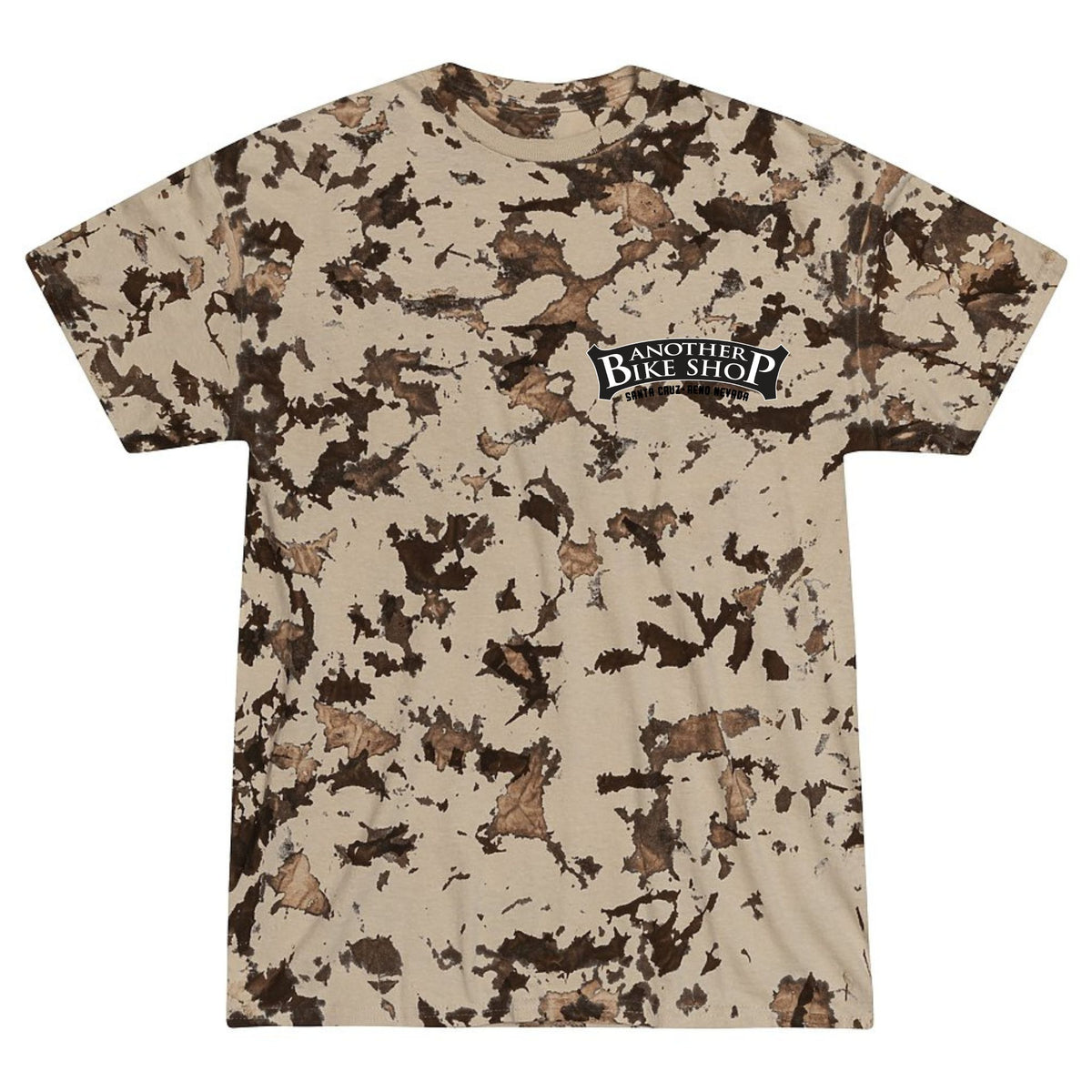 ABS Vintage Tie Dye SS Tee in Iced Beige - front view showing tie-dye detail