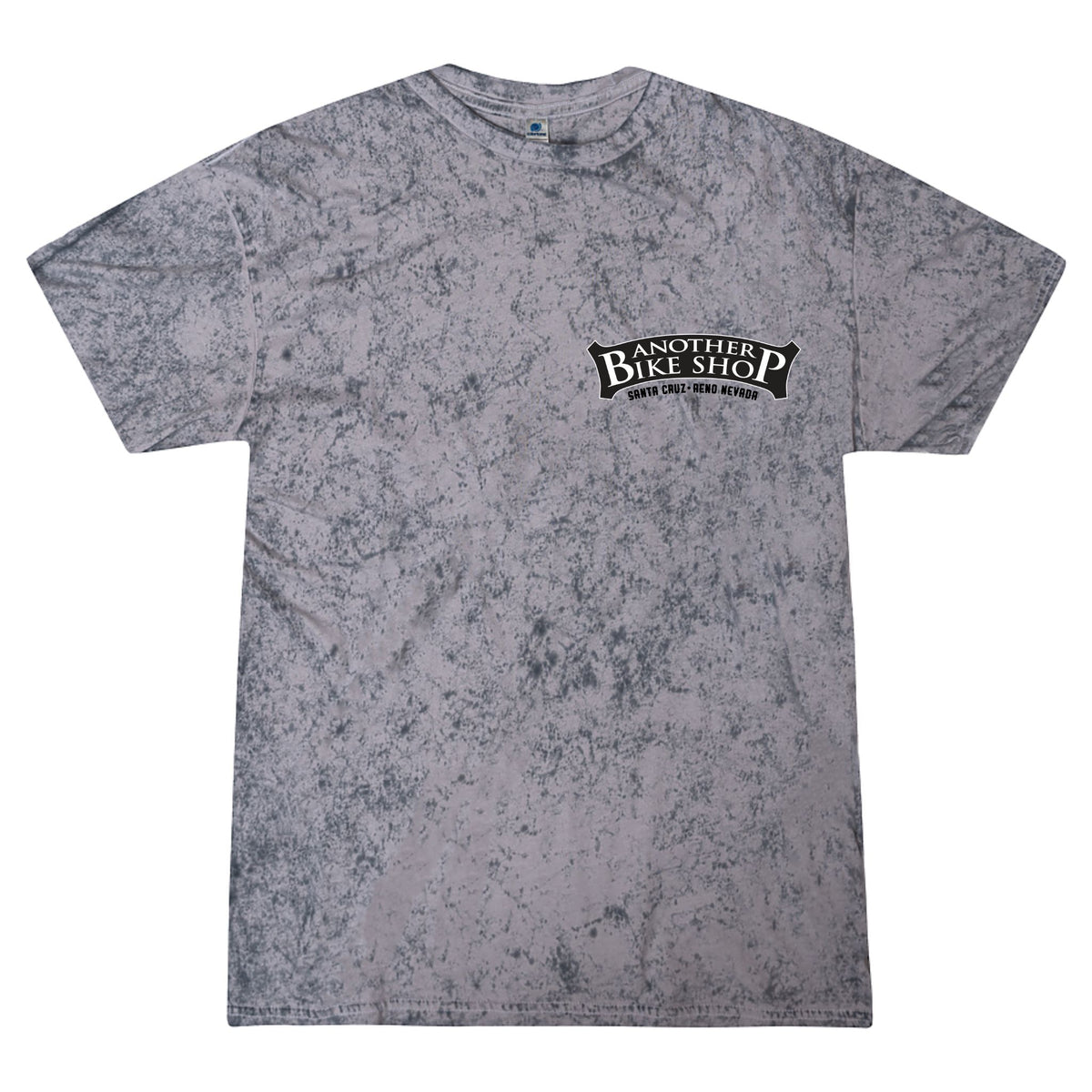 ABS Vintage Tie Dye SS Tee in Smoke - front view showing tie-dye detail