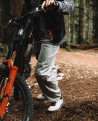 Janelle wearing Ash jeans in Squamish 