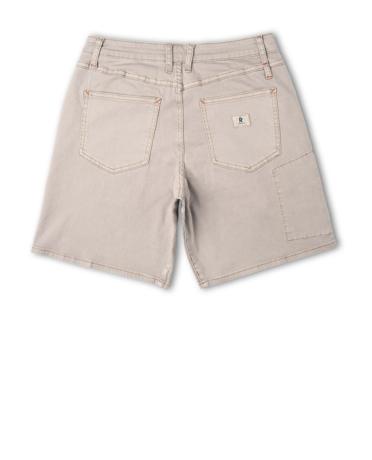 Beige shorts on a white background