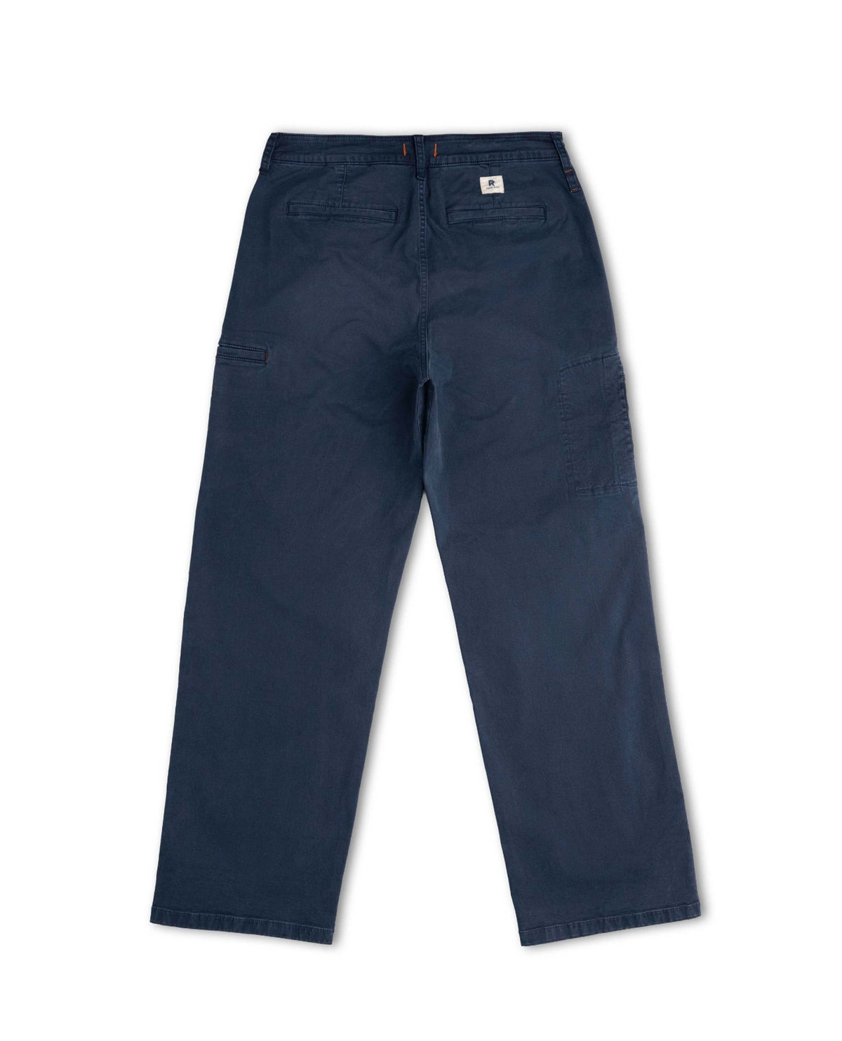 Navy blue pants on a white background