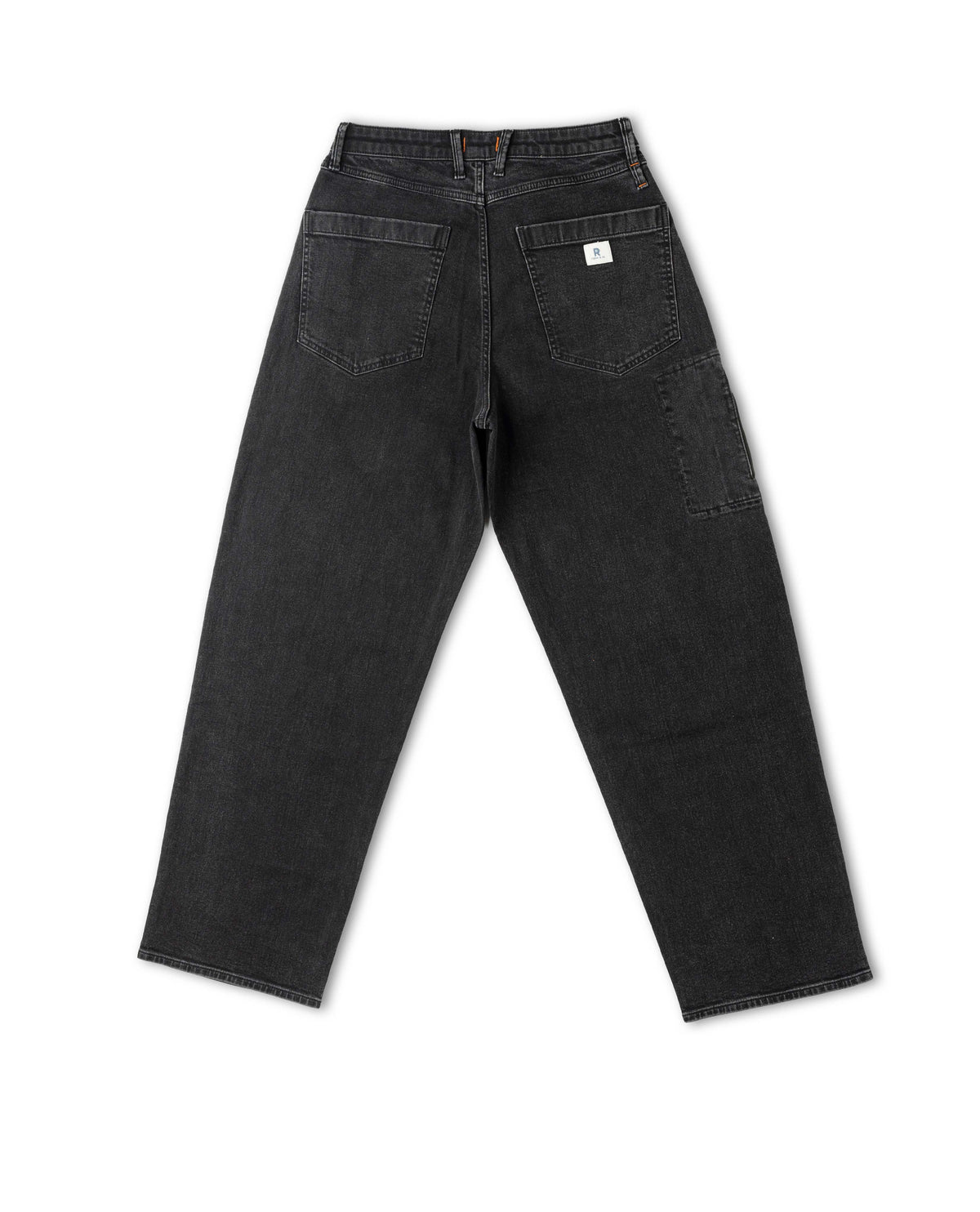 Black jeans on a white background