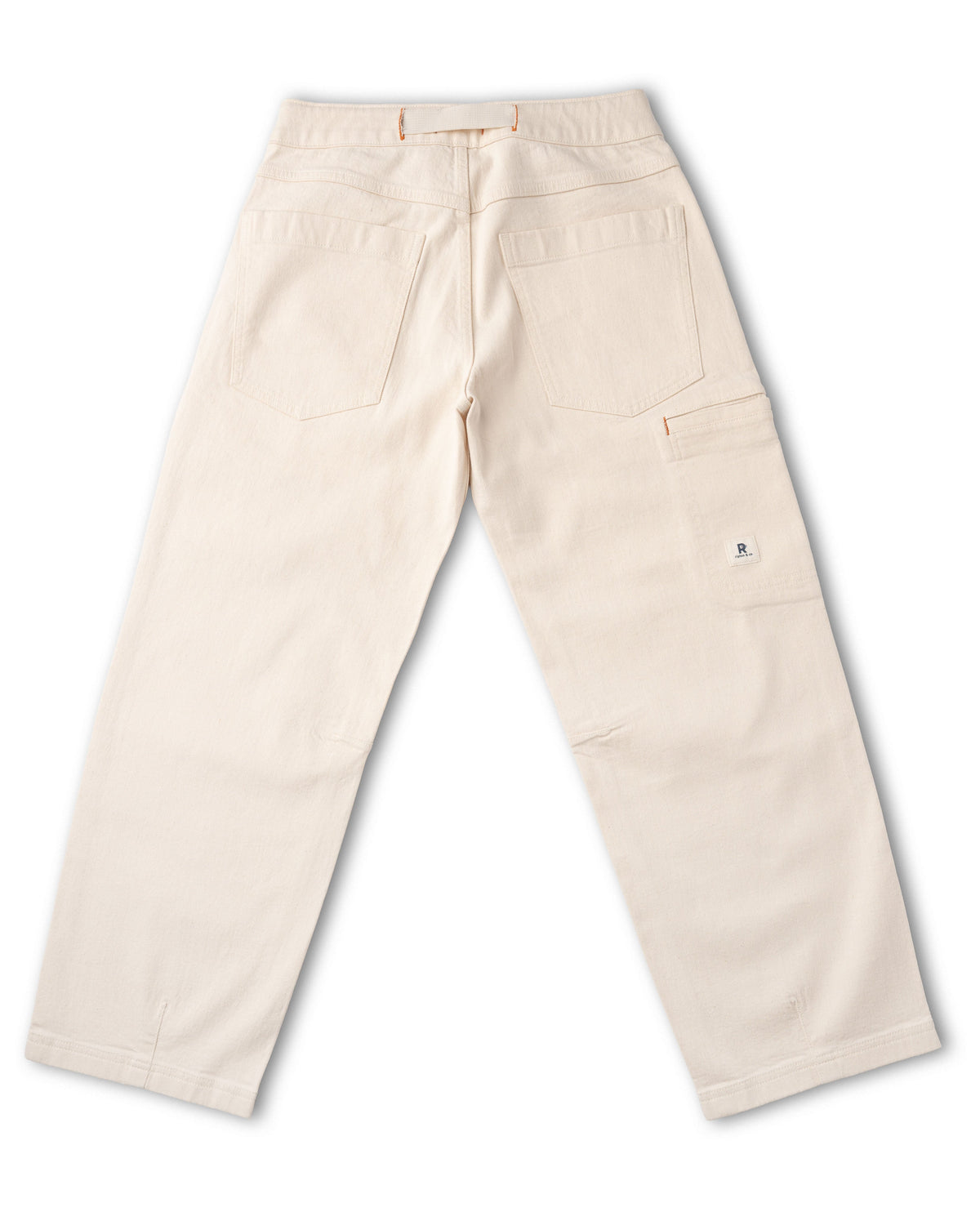 Beige pants on a white background