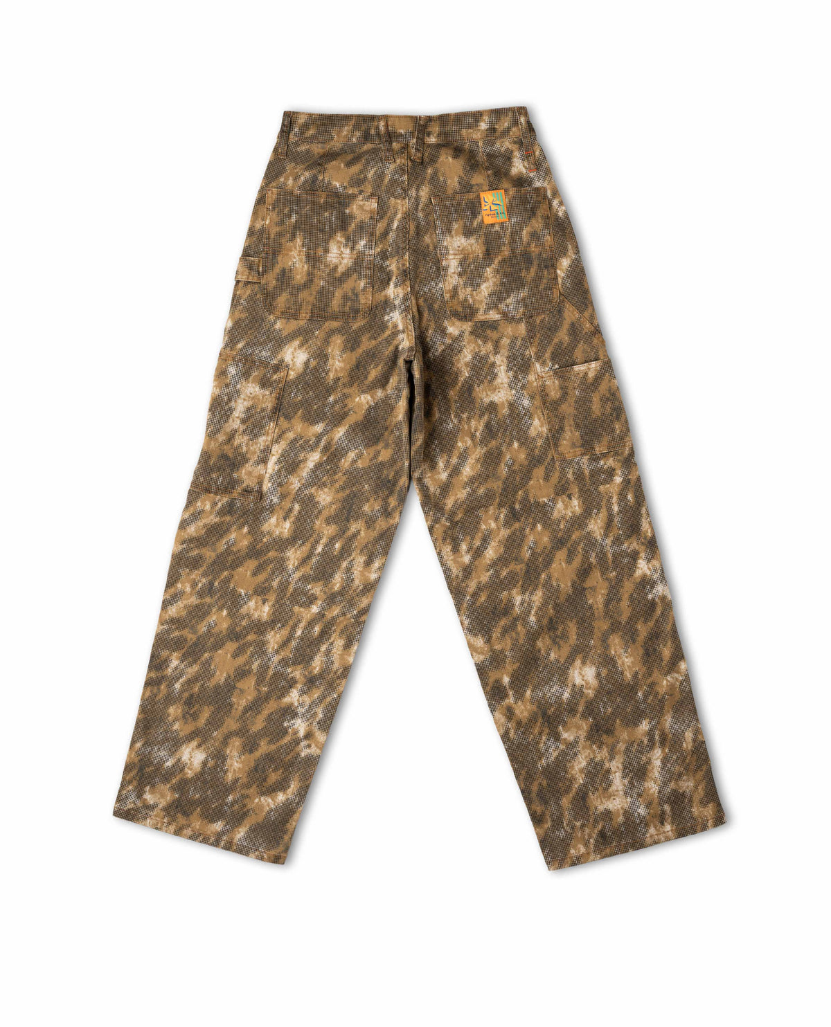 Camouflage pants on a white background