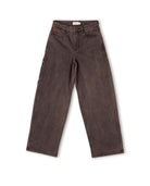 Brown jeans on a white background