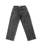Black jeans on a white background