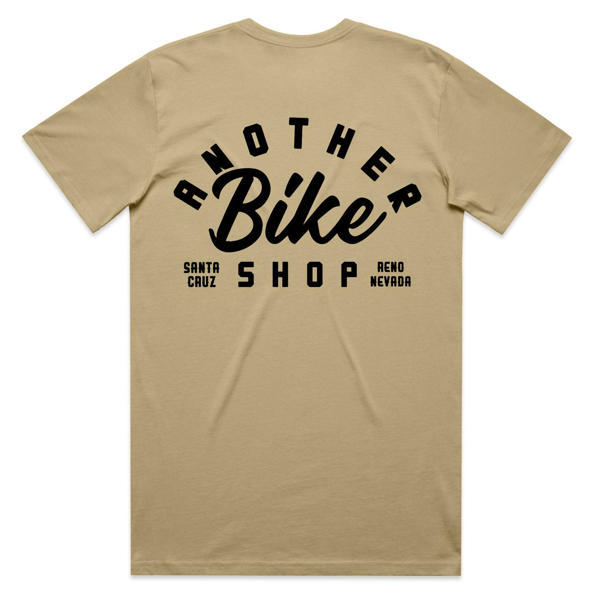 ABS Badge SS Tee in Khaki - back view