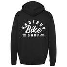 ABS Badge Hoodie in Black - back view