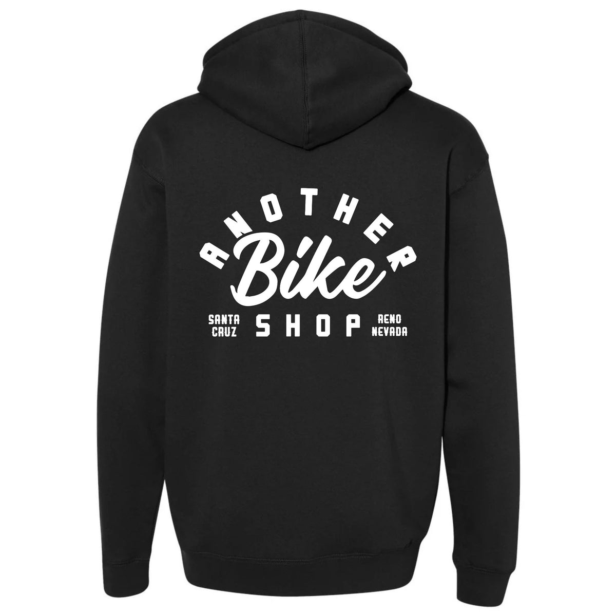 ABS Badge Hoodie in Black - back view