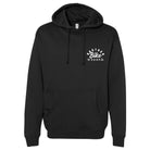 ABS Badge Hoodie in Black - front view with modern ABS logo