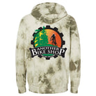ABS Vintage Tie Dye Hoodie in Olive - back view showing tie-dye detail