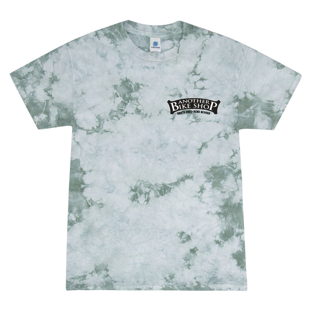 ABS Vintage Tie Dye SS Tee in Crystal Forest - front view showing tie-dye detail