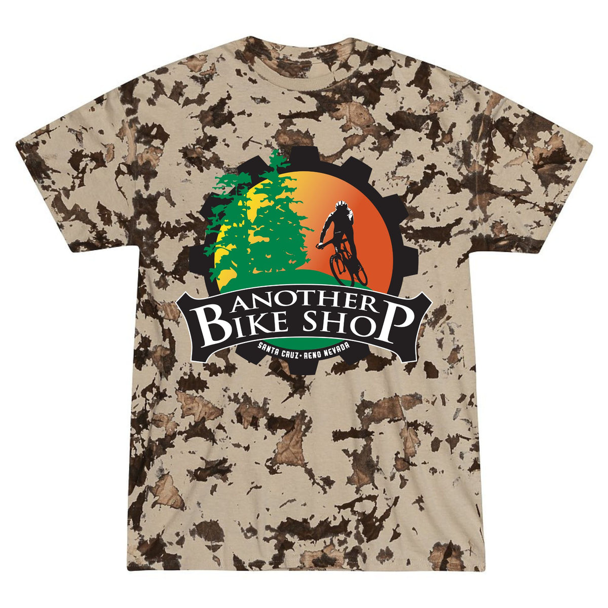 ABS Vintage Tie Dye SS Tee in Iced Beige - back view featuring 1990-2000 ABS heritage logo