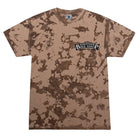 ABS Vintage Tie Dye SS Tee in Iced Brown - front view showing tie-dye detail